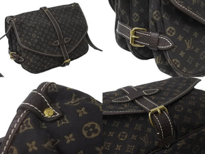 Louis Vuitton ルイヴィトン モノグラムミニラン ソミュール30 M95227 ブラウン ショルダーバッグ ゴールド金具 美品 中古 55468