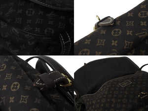 Louis Vuitton ルイヴィトン モノグラムミニラン ソミュール30 M95227 ブラウン ショルダーバッグ ゴールド金具 美品 中古 55468