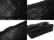 Load image into Gallery viewer, CHANEL シャネル マトラッセ25 ショルダーバッグ ダブルフラップ 2番台 ラムスキン ブラック ゴールド金具 美品 中古 55484