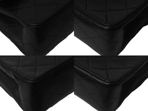 CHANEL シャネル マトラッセ25 ショルダーバッグ ダブルフラップ 2番台 ラムスキン ブラック ゴールド金具 美品 中古 55484