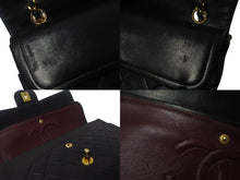 Load image into Gallery viewer, CHANEL シャネル マトラッセ25 ショルダーバッグ ダブルフラップ 2番台 ラムスキン ブラック ゴールド金具 美品 中古 55484