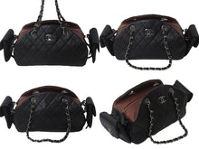 Load image into Gallery viewer, CHANEL シャネル ハンドバッグ ワンショルダーバッグ ココマーク ラムスキン 11番台 2007年 ブラック シルバー金具 美品 中古 55495