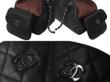 Load image into Gallery viewer, CHANEL シャネル ハンドバッグ ワンショルダーバッグ ココマーク ラムスキン 11番台 2007年 ブラック シルバー金具 美品 中古 55495