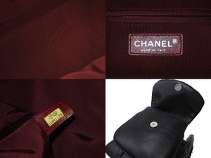 CHANEL シャネル ハンドバッグ ワンショルダーバッグ ココマーク ラムスキン 11番台 2007年 ブラック シルバー金具 美品 中古 55495