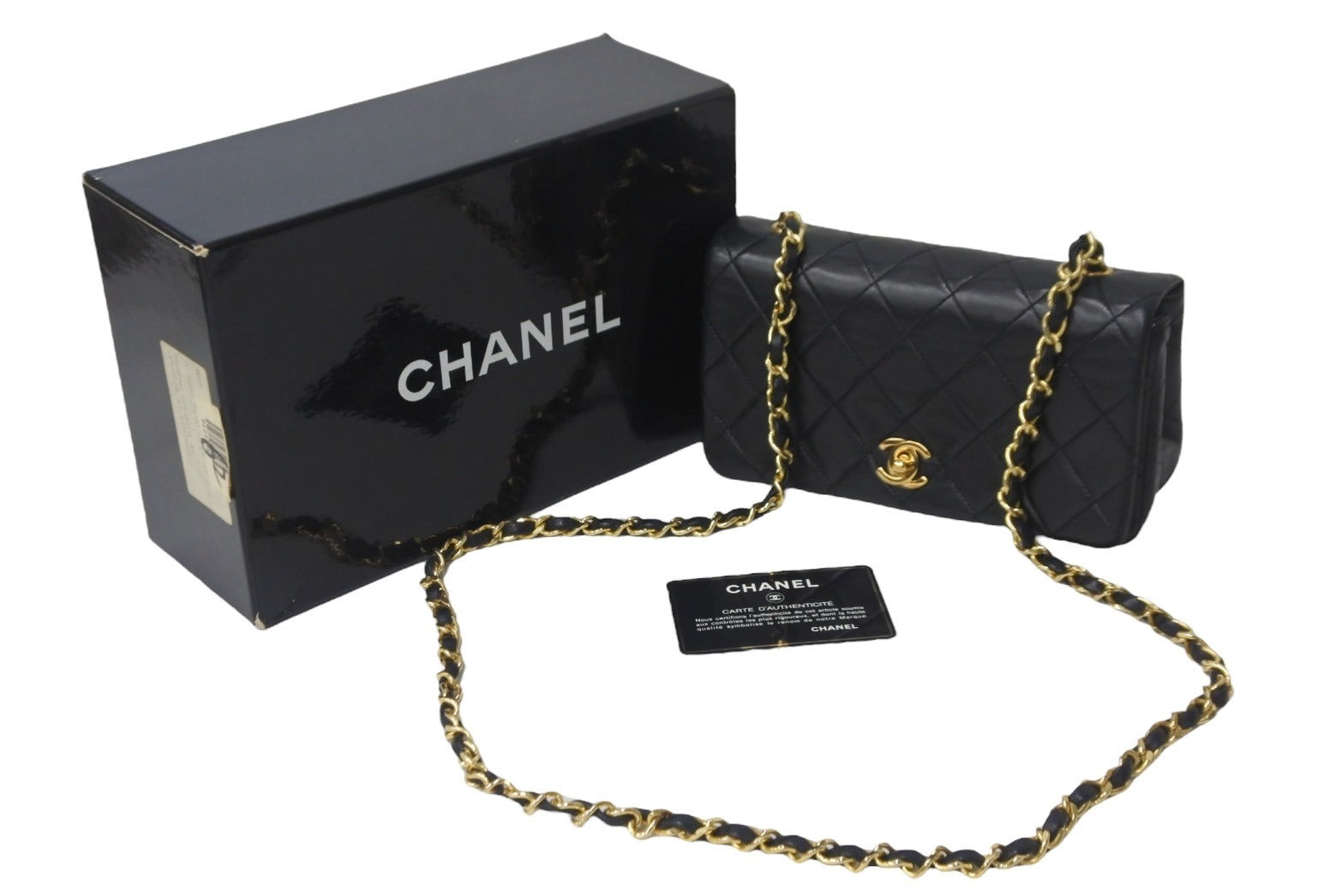 CHANEL シャネル マトラッセ フルフラップ チェーン ショルダーバッグ 