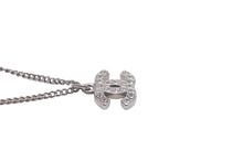 Load image into Gallery viewer, CHANEL シャネル ネックレス ペンダント チョーカー ココマーク ラインストーン シルバー 09V 美品 中古 55518