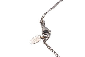 CHANEL シャネル ネックレス ペンダント チョーカー ココマーク ラインストーン シルバー 09V 美品 中古 55518
