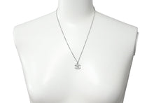 Load image into Gallery viewer, CHANEL シャネル ネックレス ペンダント チョーカー ココマーク ラインストーン シルバー 09V 美品 中古 55518