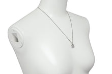 Load image into Gallery viewer, CHANEL シャネル ネックレス ペンダント チョーカー ココマーク ラインストーン シルバー 09V 美品 中古 55518
