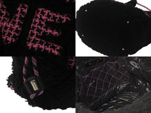 Load image into Gallery viewer, 極美品 CHANEL シャネル ココネージュ ココマーク 2WAY チェーン トートバッグ 28番台 ブラック ピンク パイル 中古 55540