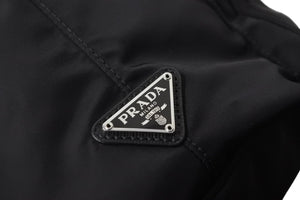 PRADA プラダ ハンドバッグ ロボ パッチ 2WAYショルダーバッグ 1BH097 ナイロン ブラック シルバー金具 美品 中古 55545