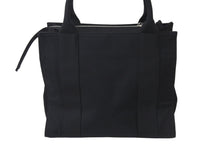 Load image into Gallery viewer, BALENCIAGA バレンシアガ トートバッグ トレードS ブラック 620884 2WAY コットンキャンバス シルバー金具 美品 中古 5555