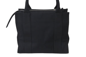 BALENCIAGA バレンシアガ トートバッグ トレードS ブラック 620884 2WAY コットンキャンバス シルバー金具 美品 中古 5555