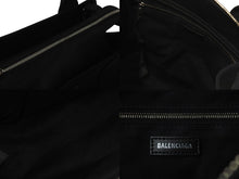 Load image into Gallery viewer, BALENCIAGA バレンシアガ トートバッグ トレードS ブラック 620884 2WAY コットンキャンバス シルバー金具 美品 中古 5555