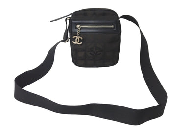 CHANEL シャネル ニュートラベルライン ショルダーバッグ 10番台 ココマーク ロゴ 斜め掛け シルバー金具 ブラウン 美品 中古 55551
