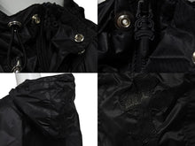 Load image into Gallery viewer, CHROME HEARTS クロムハーツ ナイロンジャケット フードジャケット レースストッパー ブラック SV925 サイズS美品 中古 55552