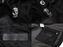 Load image into Gallery viewer, CHROME HEARTS クロムハーツ ナイロンジャケット フードジャケット レースストッパー ブラック SV925 サイズS美品 中古 55552