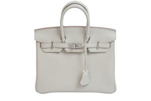 新品未使用 HERMES エルメス ハンドバッグ バーキン25 ベトン ベトン シルバー金具 トゴ B刻印 中古 55558