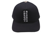Load image into Gallery viewer, CHROME HEARTS クロムハーツ Vertical Logo Hat ベースボールキャップ キャップ シルバー ブラック 美品 中古 55561