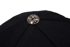 CHROME HEARTS クロムハーツ Vertical Logo Hat ベースボールキャップ キャップ シルバー ブラック 美品 中古 55561
