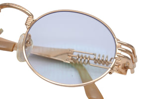極美品 Jean Paul Gaultier ジャンポール ゴルチェ メガネ サングラス 56-6106 ゴールド 中古 55564