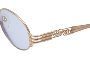 極美品 Jean Paul Gaultier ジャンポール ゴルチェ メガネ サングラス 56-6106 ゴールド 中古 55564