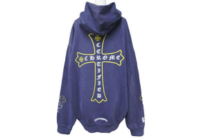 ChromeHearts クロムハーツ DRAKE HD PLVR Certified Lover Boy ドレイク プルオーバーパーカー ブルー XL 美品 中古 55565
