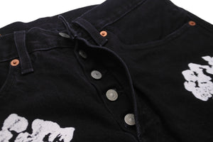 Denim Tears デニムティアーズ Levi's リーバイス デニムパンツ コットンリースジーンズ 501 ブラック サイズ 31 美品 中古 55566