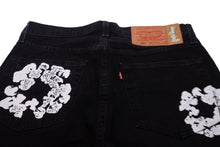 Load image into Gallery viewer, Denim Tears デニムティアーズ Levi&#39;s リーバイス デニムパンツ コットンリースジーンズ 501 ブラック サイズ 31 美品 中古 55566
