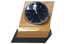 Load image into Gallery viewer, 新品未使用 AUDEMARS PIGUET オーデマピゲ 置き時計 CODE 11.59 ステンレス クォーツ シルバー ネイビー文字盤 アラーム 55567