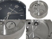 Load image into Gallery viewer, 新品未使用 AUDEMARS PIGUET オーデマピゲ 置き時計 CODE 11.59 ステンレス クォーツ シルバー ネイビー文字盤 アラーム 55567