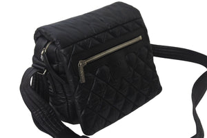 CHANEL シャネル コココクーン ココマーク 14番台 ショルダーバッグ ブラック ナイロン レザー 美品 中古 55570
