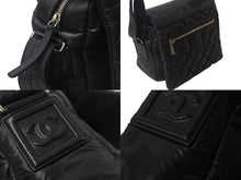 Load image into Gallery viewer, CHANEL シャネル コココクーン ココマーク 14番台 ショルダーバッグ ブラック ナイロン レザー 美品 中古 55570