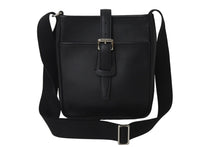 Load image into Gallery viewer, BURBERRY バーバリー ショルダーバッグ 斜め掛け レザー ブラック 黒 シルバー金具 美品 中古 55950