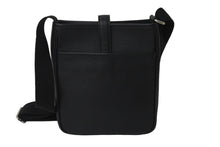 Load image into Gallery viewer, BURBERRY バーバリー ショルダーバッグ 斜め掛け レザー ブラック 黒 シルバー金具 美品 中古 55950