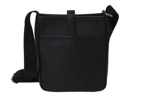 BURBERRY バーバリー ショルダーバッグ 斜め掛け レザー ブラック 黒 シルバー金具 美品 中古 55950