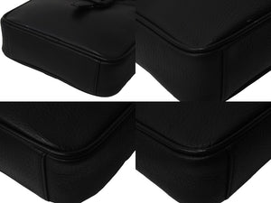 BURBERRY バーバリー ショルダーバッグ 斜め掛け レザー ブラック 黒 シルバー金具 美品 中古 55950