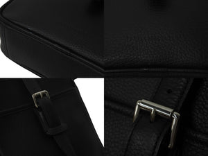 BURBERRY バーバリー ショルダーバッグ 斜め掛け レザー ブラック 黒 シルバー金具 美品 中古 55950