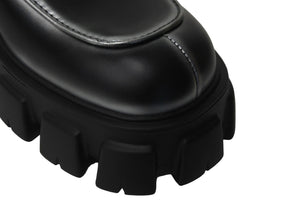 以前同様 PRADA プラダ モノリス ブラッシュドレザー レースアップサンダル 2EE356_3LMH_F0I89 サイズ6 中古 55611 