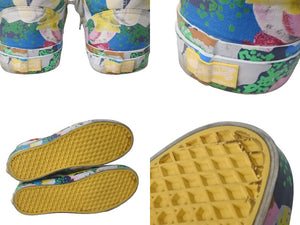 VANS × KENZO バンズ ケンゾ― 花柄 オールドスクール スニーカー マルチカラー コラボ 靴 サイズ27㎝ 美品 中古 55612