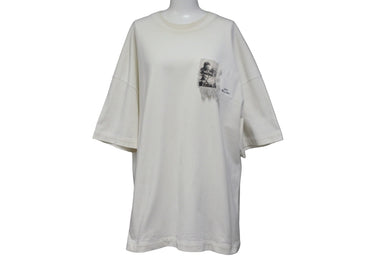 JIL SANDER ジルサンダー 半袖 Ｔシャツ コットン オーバーサイズ ホワイト サイズ L JSMT707055 良品 中古 55616