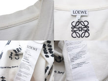 Load image into Gallery viewer, LOEWE ロエベ 21年 レター エンブロイダリー 半袖Ｔシャツ トップス H526Y22J24 ホワイト サイズL 良品 中古 55619