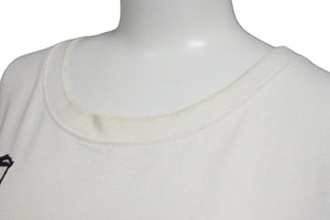 LOEWE ロエベ 21年 レター エンブロイダリー 半袖Ｔシャツ トップス H526Y22J24 ホワイト サイズL 良品 中古 55619