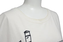 Load image into Gallery viewer, LOEWE ロエベ 21年 レター エンブロイダリー 半袖Ｔシャツ トップス H526Y22J24 ホワイト サイズL 良品 中古 55619