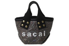 画像をギャラリービューアに読み込む, Sacai サカイ トートバッグ サウンドプルーフ トートバッグ スモール グレー 21SS ゴールド金具 美品 中古 55622 