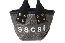 画像をギャラリービューアに読み込む, Sacai サカイ トートバッグ サウンドプルーフ トートバッグ スモール グレー 21SS ゴールド金具 美品 中古 55622 