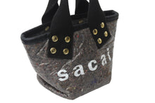 画像をギャラリービューアに読み込む, Sacai サカイ トートバッグ サウンドプルーフ トートバッグ スモール グレー 21SS ゴールド金具 美品 中古 55622 