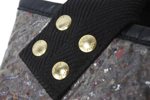 Sacai サカイ トートバッグ サウンドプルーフ トートバッグ スモール グレー 21SS ゴールド金具 美品 中古 55622 
