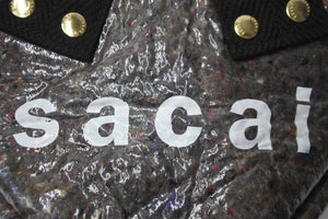 Sacai サカイ トートバッグ サウンドプルーフ トートバッグ スモール グレー 21SS ゴールド金具 美品 中古 55622 