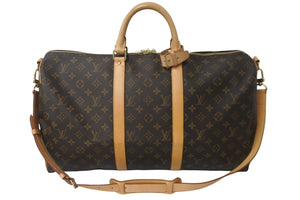 LOUIS VUITTON ルイヴィトン ボストンバッグ キーポル・バンドリエール 50 モノグラム M41416 ゴールド金具 美品 中古 55642